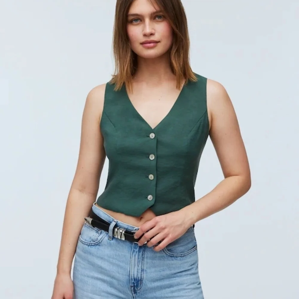 Madewell Katrina Crop Vest Top - Size 2 - Picture 5 of 14